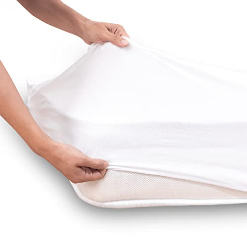 Lotusein Wasserdichter Matratzenschoner 70 x 140 cm Fitted - Hygienischer Atmungsaktive Matratzenauflage, Matratzenschutz ohne Knistern, Anti Milben Matratzen Topper (Oeko-TEX® Standard 100)