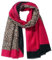 Purple Possum® Damen-Schal mit Tierdruck, Leopardenmuster, goldfarben, glitzernd, Baumwollmischung, Braun / Schwarz (Kirschrosa), Kirschrosa, Rosa, Fuchsia, Kirschrot, Hot Pink, 42