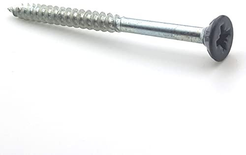 Holzschrauben Senkkopf 6 x 70 mm RAL 7016 Anthrazitgrau Pz zn pro 50 Stück