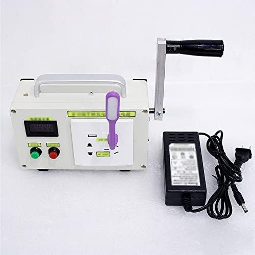 WJYCGFKJ Generatore Manuale, generatore a manovella Domestico 220v Portatile da Campo all'aperto