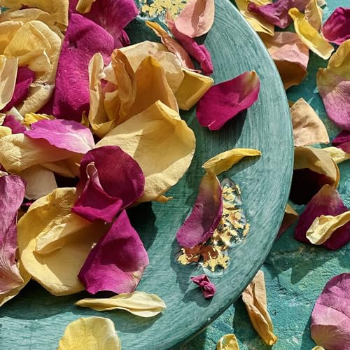 Edible Freeze Dried ‘Multicoloured’ Rose Petals – 200ml - Food Gradee (395)