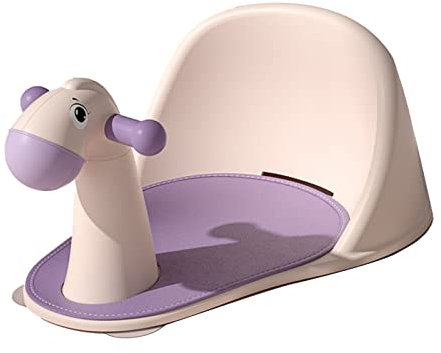 Baby-Badesitz, Baby-Duschstuhl, Kleinkind-Badewannensitz mit Starken Saugnäpfen für Babys ab 6 Monaten (Rosa)