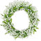 Briful Couronne de porte artificielle de 34 cm, couronne de fleurs de muguet, plantes artificielles pour porte d'entrée, couronne de printemps et d'été pour décoration de ferme, mur, fenêtre, festival