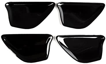 Janeepoch Coupe Edelstahl Autozubehör Innentürgriff Schüssel Trim Abdeckung Für Mercedes Für Benz C-Klasse W205 E-Klasse W213 GLC X253 Innere Türgriffe (Color : Schwarz)