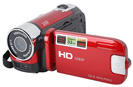 Elprico Cámara DV 4K 48MP, Cámara de Vídeo con Zoom Digital 16x con Cable USB, Pantalla Giratoria TFT de 2,7 Pulgadas, Control Remoto, Soporte para Tarjeta SD de 32 GB (no incluida),