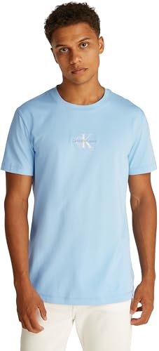 Calvin Klein Jeans Herren T-Shirt Kurzarm Monologo Rundhalsausschnitt