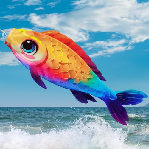 YMYIELD Windsack, bunt, 101,6 cm, langlebig, für den Außenbereich, Dekoration für Hof, Garten, Terrasse, Zuhause und mehr