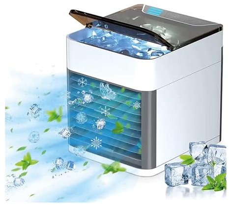 Polar Air Cooler – Raffreddatore d'aria di alta qualità – Condizionatore portatile con 3 livelli e 7 luci d'atmosfera, mini refrigeratore, deodorante premium