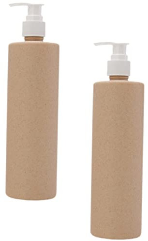 Beatifufu 2piezas Dispensadores De Champú y Loción Botellas Reutilizables Para Baño