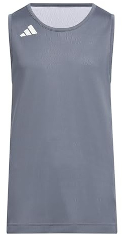 adidas Unisex Kinder Y Everyday Pro Bball Jersey Shirt, Team Onix/White, 5-6 Years