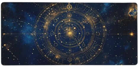 Tapis de Souris Constellation XXL 900x400x3mm,Ciel étoilé Tapis de Souris Gamer,Grand Tapis de Souris avec Bords Cousus,Surface Lisse et Base en Caoutchouc Anti-dérapant,Accessoire Bureau Maison-LG973