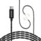 EZ EAR KZ ZS10 PRO USB C IEM Cable 4N OFC with 3.5mm Silver Plating Upgraded Cords for KZ ZS10 PRO/EDX PRO/ZAR/CASTOR/ZS12 PRO X (Type c-Without mic, Black, QDC)
