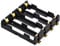 Gissroys Gold-Plated 18650 Battery Box Can In Series Parallel 3/4-Slot 18650 Battery Holder Case Flame Retardant