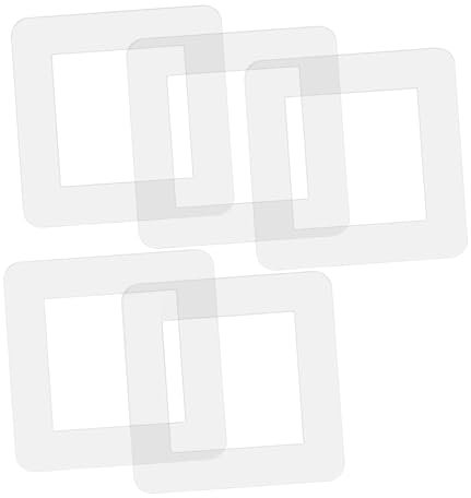 UKCOCO 5 piezas acrílico cubierta del interruptor de luz placas protectoras transparentes para interruptores de pared y enchufes elegantes y prácticas cubiertas contra la suciedad y fácil montaje y