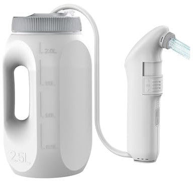 WRJAHCG Douchette WC pour Hommes Et Femmes,Bidet Portatile Da Viaggio pour Apaiser Après L'accouchement Et L'hygiène Générale,Douchette Intime Maternité