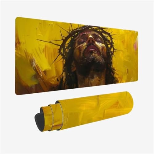 Tappetino Mouse Credenza Mousepad Uomo Tappetino Mouse XXL 90x30cm con Base in Gomma Antiscivolo, Bordi Cuciti Design, impermeabile, Lavabile, Pieghevole per Computer, PC, Laptop, Regalo Uomo,Model465