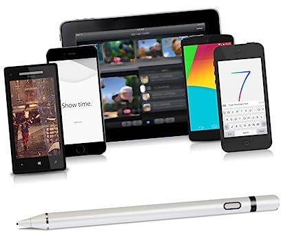 CIYODO Stylus Pen for Touch Screen Devices Multi Functional Tablet Stylus Design for Drawing Note Taking and Gaming Compatible with Android Phones Tablets White