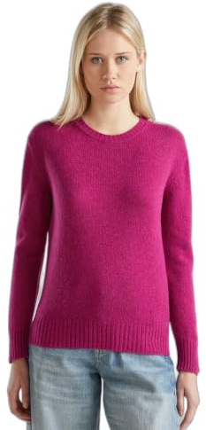 United Colors of Benetton Maglia G/C M/L 103me1n23 Maglione Donna (Pacco da 1)