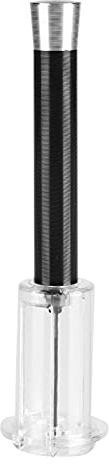 Riuulity Air Pump Wine Opener Cork Remover Corkscrew Tool with Aluminum Alloy Needle for Fast Easy Safe Bottle Opening Black/Red (Black)