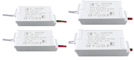 Controladores LED de voltaje constante de 220V a DC12V, fuentes de alimentación LED de 12W, 18W, 24W y 36W for luz de gabinete de baja potencia, cuentas de lámpara LED G4 G5.3(DC12V-12W)