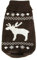Wolters | Strickpullover Elch in Braun/Weiß | Rückenlänge 25 cm