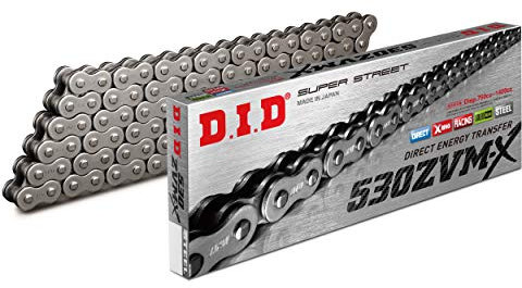 DID Kette 530 ZVMX, 112 Glieder (X-Ring), offen mit Nietschloss