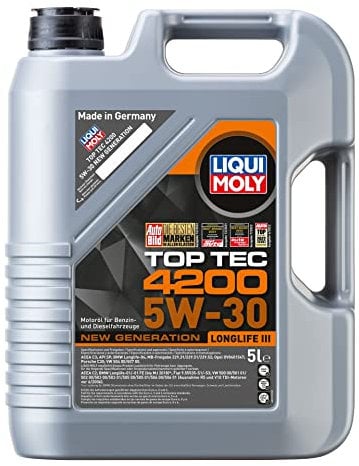 LIQUI MOLY Top Tec 4200 5W-30 New Generation | 5 L | Synthesetechnologie Motoröl | Art.-Nr.: 8973