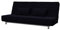 Soferia Sofabezug Kompatibel Mit BEDDINGE 3-er Bettsofa Sofaüberwurf Sofaschoner Cover Kratzfest Hydrophobie Allergenfrei Elegance Schwarz