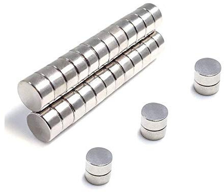 FEYG Extrem stark klebende Mini Neodym Kühlschrankmagnete 30 Stück (8x3 mm) Mehrfarbig