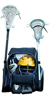 Throwback Gametime Pack XL - Großer Lacrosse Rucksack & Feldhockeytasche mit Kühler - Perfekt für Multisportsportler - Inklusive Schlägerhalter für Tennis, Racquetball + separates Schuhfach