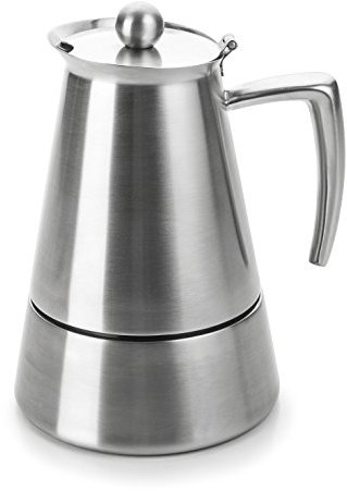 Lacor 62074 Cafetera 4 Tazas, 4, Plata