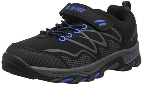 Hi-Tec Blackout Low Junior Trekking-& Wanderstiefel, Schwarz (Black/Blue 21), 32 EU
