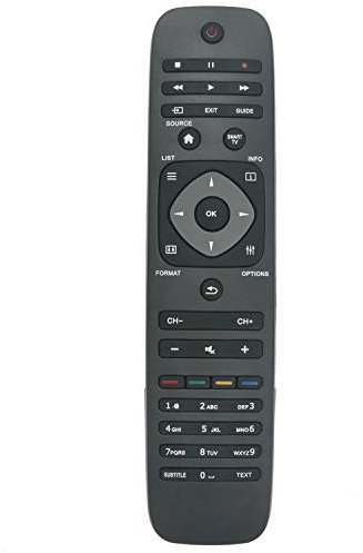 VINABTY 996590004765 Télécommande de Remplacement pour Philips Smart TV 55PFL4528H/12 55PFL4508T/12 55PFL4508K/12 42PFL4208H/12 42PFL3208T/60 42PFL3208H/12 40PFL4528T/12 39PFL3208T/12 39PFL3208K/12