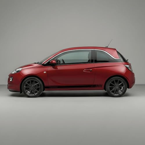 Auto-Dress Seitenstreifen Aufkleber Set/Dekor passend für Opel Adam - Motiv: Wunschtext (Farbwunsch)