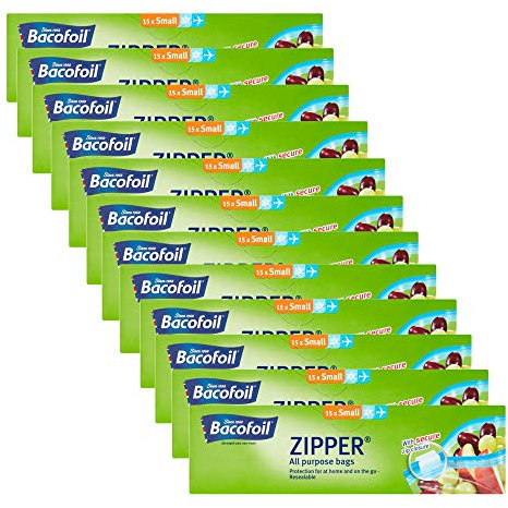 12 x 15 All Purpose Zipper Resealable Bag Small Snadwich Food Freezer Travel