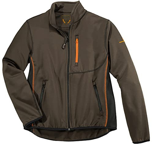 Hubertus XXL Funktions-Fleecejacke braun/schwarz, Größe:4XL
