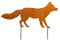 Blümelhuber - Edelrost Dekofigur Fuchs Gartenstecker Metall - Waldtiere als Rost Deko für Garten - Naturrost als Außen Dekoration