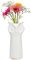 Otzoan Vintage Tierkopf Keramikvase, Shabby Chic Vase Deko, Crackle Muster, Wohnzimmer Schrank Dekoration (Eule)
