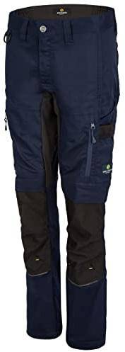 Hans Schäfer Workwear HSW Smart – Lange Arbeitshose für Damen – Modische Cargo-Bundhose mit Knietaschen und Cordura-Verstärkung, Stretch-Slim-Fit
