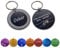 Unikat Branding | 2 Stück Erkennungsmarken | Hund, Katze und Herrchen | Hundemarke personalisiert | Beidseitig mit Gravur | rund | Schwarz | 30 mm