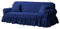 NAKIHOUSE Sofa Überwürfe Sofabezug 3 Sitzer Elastischer Blau Couchbezug Sofahusse Antirutsch Sofabezüge Sofa Abdeckung Stretch Couch Überzug Sofa Hussen mit 1 Kissenbezug
