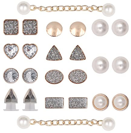 Namvo Shoe Decoration Charms Bling Crystal Diamond Shoes Charms Metal Shoe Buckle Chain Accessories 25 PCS