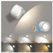 Coollamp Luci da parete a batteria, Applique da parete per interni con 3 Modalità di Colore, 3 livelli di luminosità, Rotazione di 360°, Controllo Tattile, lampada da muro per Lettura 1Pcs