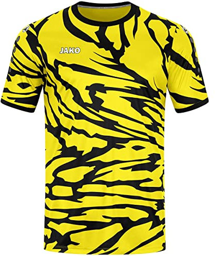 JAKO Herren Trikot Animal (Kurzarm), Citro/Schwarz, S