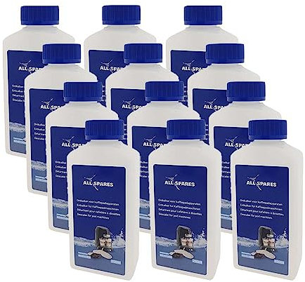 AllSpares Entkalker (12x 250ml) für Kaffeemaschinen geeignet für Philips und Senseo CA6520/00 / CA6521/00