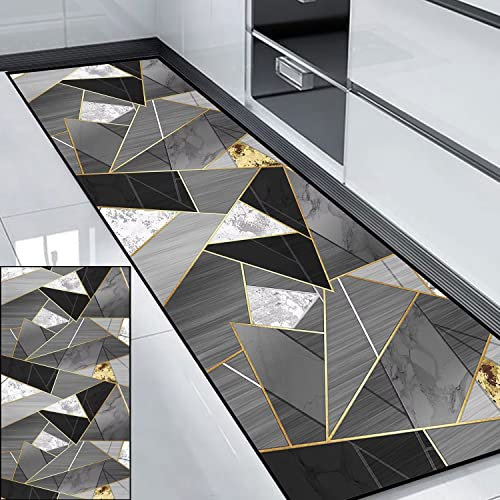 HUAXIQUE Tappeto Per Cucina Tappeto cucina Tappeto Antiscivolo Bagno Moderno Design per Corridoio Ufficio Entrata Casa Cucina Da Ingresso 40x60cm Stile G