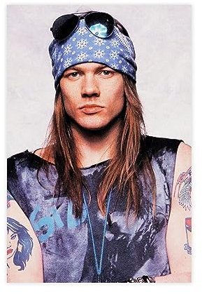 TONFON Axl Rose Amerikanische Sängerin Schlafsaal Schlafzimmer Kunst Dekor Wandposter Leinwand Poster Wandkunst Dekor Druck Bild Gemälde für Wohnzimmer Schlafzimmer Dekoration ungerahmt 20 x 30 cm