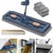 Camiraft Grand Balai Plat de Nouveau Style, Mop avec Manche Longue, Microfibre avec Essorage Intégré, 6 Tampons Microfibre, Utilisation Humide Sèche, pour Sol