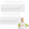 Sprießen 15 Stück lätzchen Zum Bemalen,Sabberlätzchen Baby Weiß,Personalisiert Baumwolle Lätzchen Bemalen Set,Für Babyshower Party,Baby Junge Mädchen,Babylätzchen Geschenke