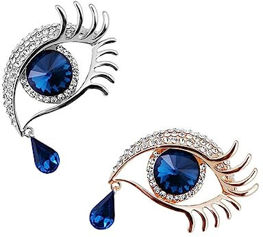 Didiseaon 2 Pièces Mauvais Œil Broche Broche Larme Broches Broche En Forme Doeil Broches Et Épingles Pour Femmes Broches Pour Yeux Cils Corsage Pectoral Revers Oeil Artisanat Aux Femmes Robe